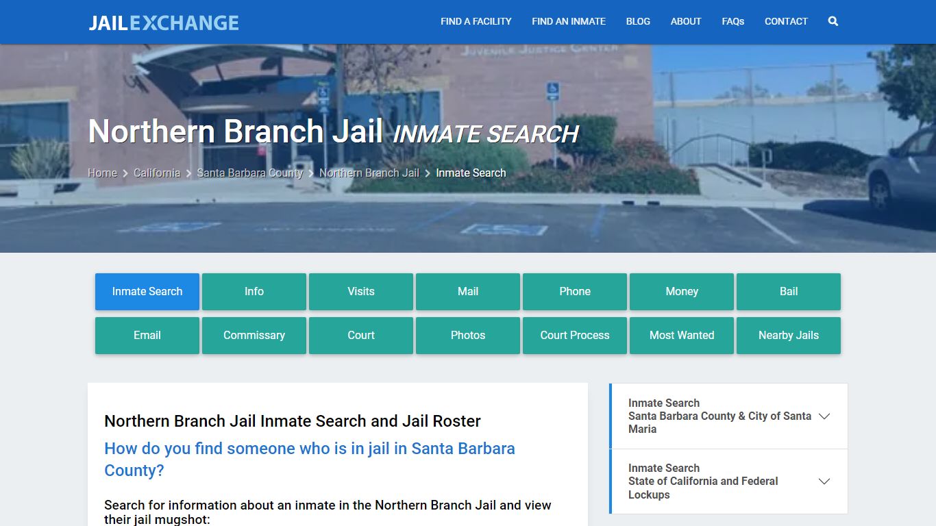 Inmate Search: Roster & Mugshots - Northern Branch Jail, CA